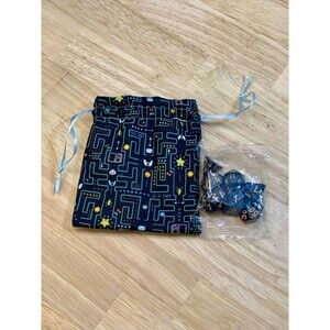 Dice Bag + Matching Dice Set – Handmade Gift for RPG Players - Retro Gaming